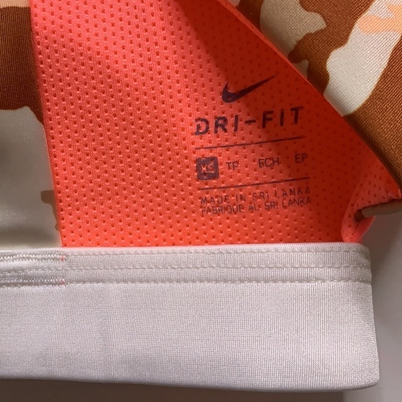 Nike Indy Light bra coral and sand Camo Strappy racerback sports bra nwt - Picture 5 of 7